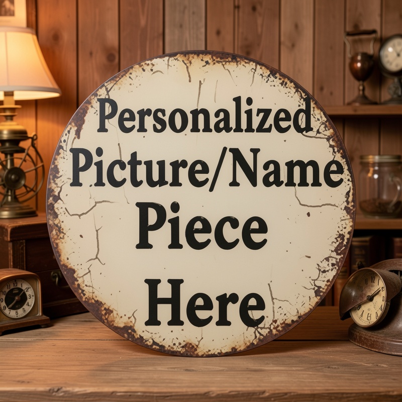 Customized Retro Round Metal W - Vintage Collectible Plates review and price