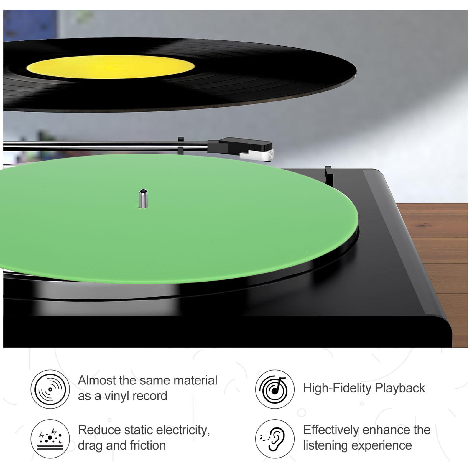 Record Platter Slipmat Acrylic - Vinyl Record Cleaner review and price