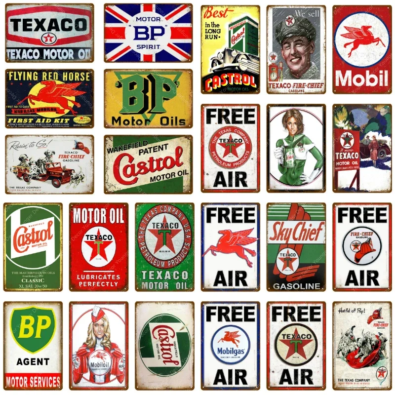 Vintage Texaco Motor Oil Signs - Vintage Collectible Plates review and price